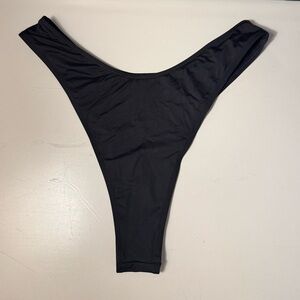 Black Toco High-Cut Bikini Bottom
